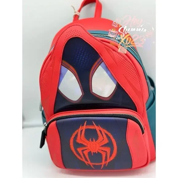 Loungefly Spider-Man Spider-Verse Miles Morales Lenticular Mini Backpack